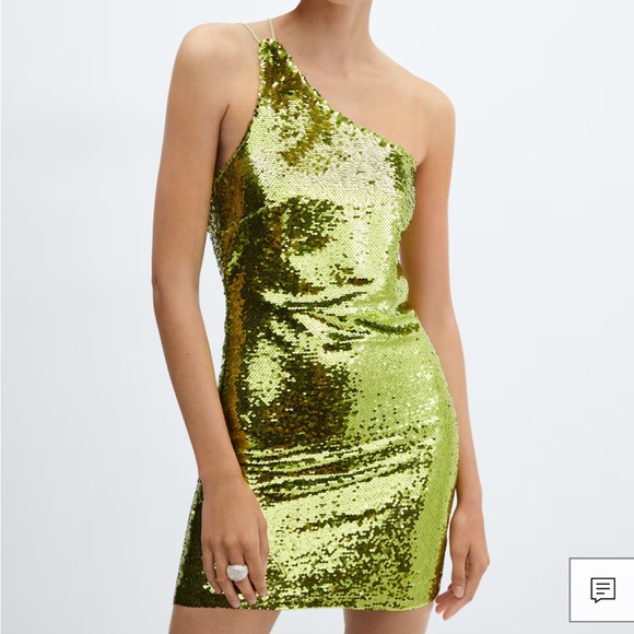 ASYMMETRIC SEQUIN DRESS 8 - Picture 3 of 9